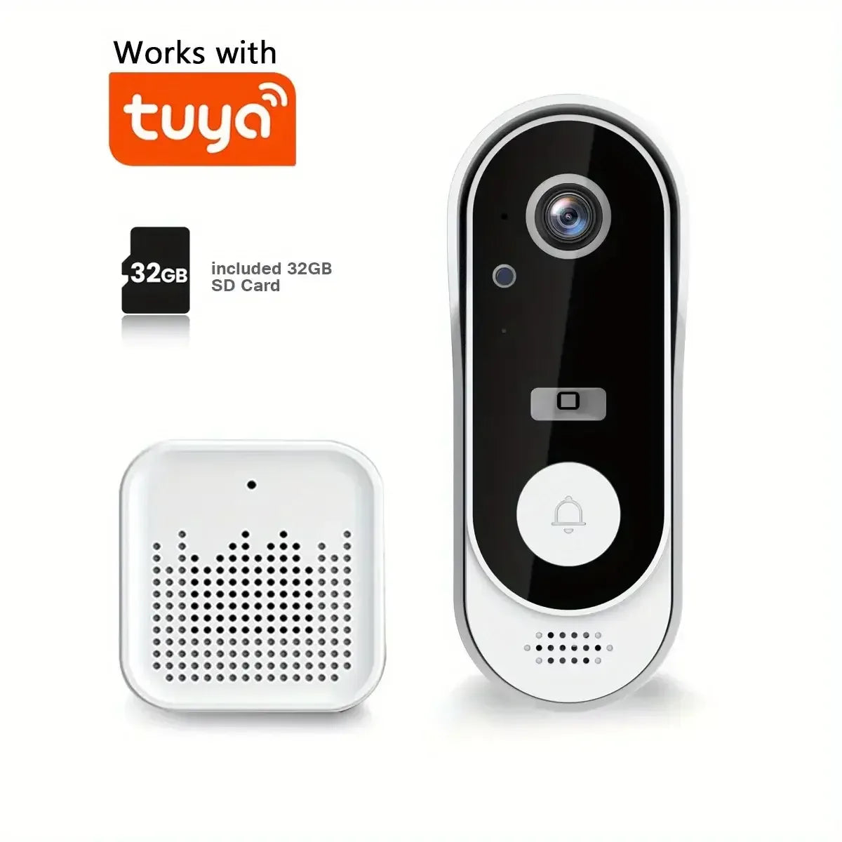 Wireless HD Doorbell Camera 32G CARD / United States
