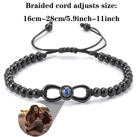 Infinity Projection Bracelet Custom Photo Bracelet Style 10 / United States