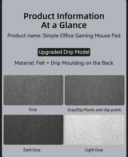Keyboard Mat Gaming Accessories Light Gray / 60X30cm