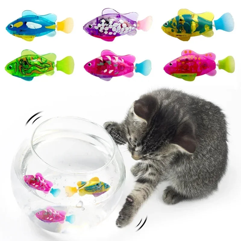 Cat Interactive Electric Fish Toy Water Cat Toy for Indoor Play Swimming Robot Fish Toy