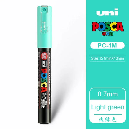 1 UNI Ball POSCA PC-1M Marker Pen POP Poster Light green