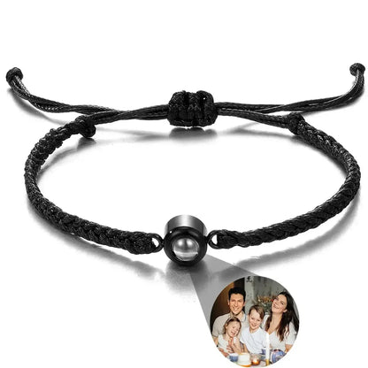 Custom Bracelets with Picture inside Style 8 / Gold Beads / United States