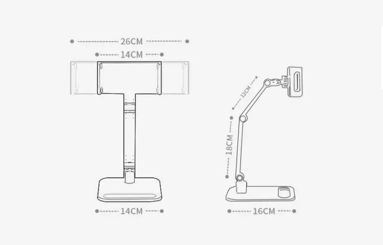 Portable Monitor Desk Holder