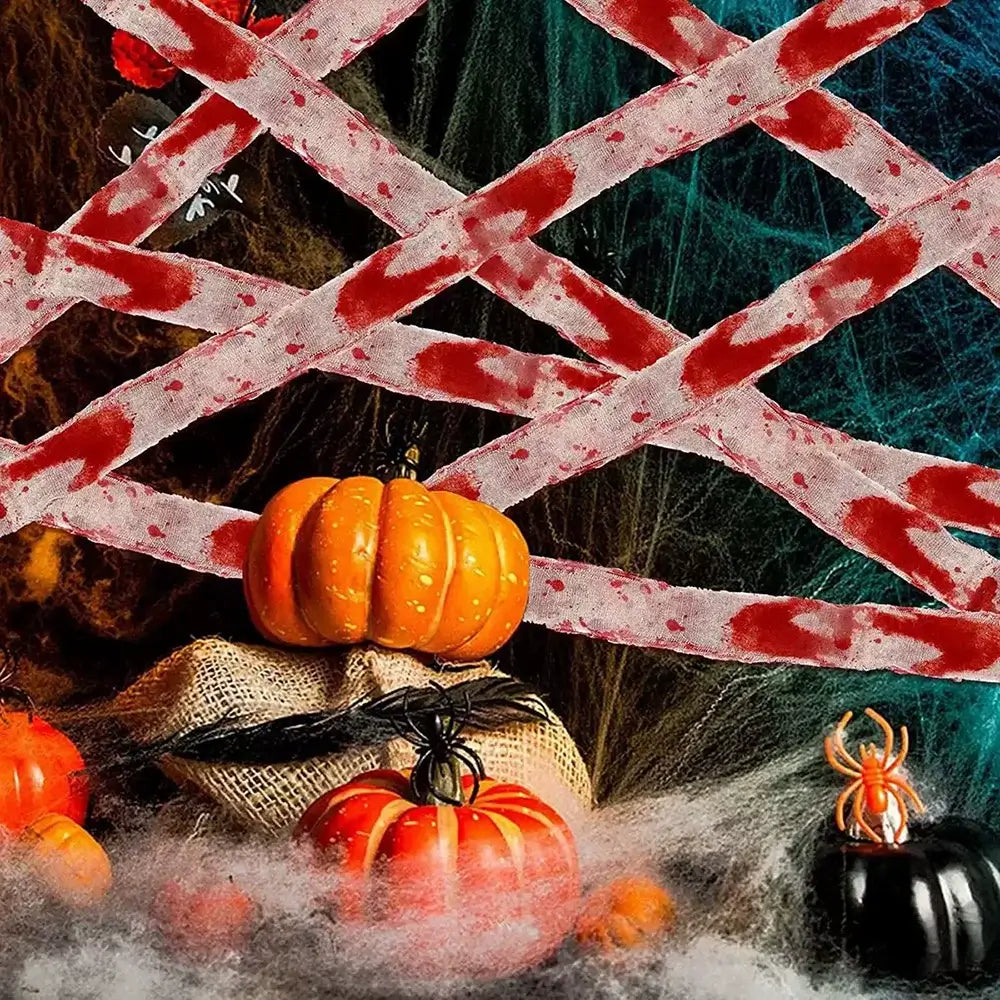 10M Artificial Blood Bandage Cloth Halloween Decoration