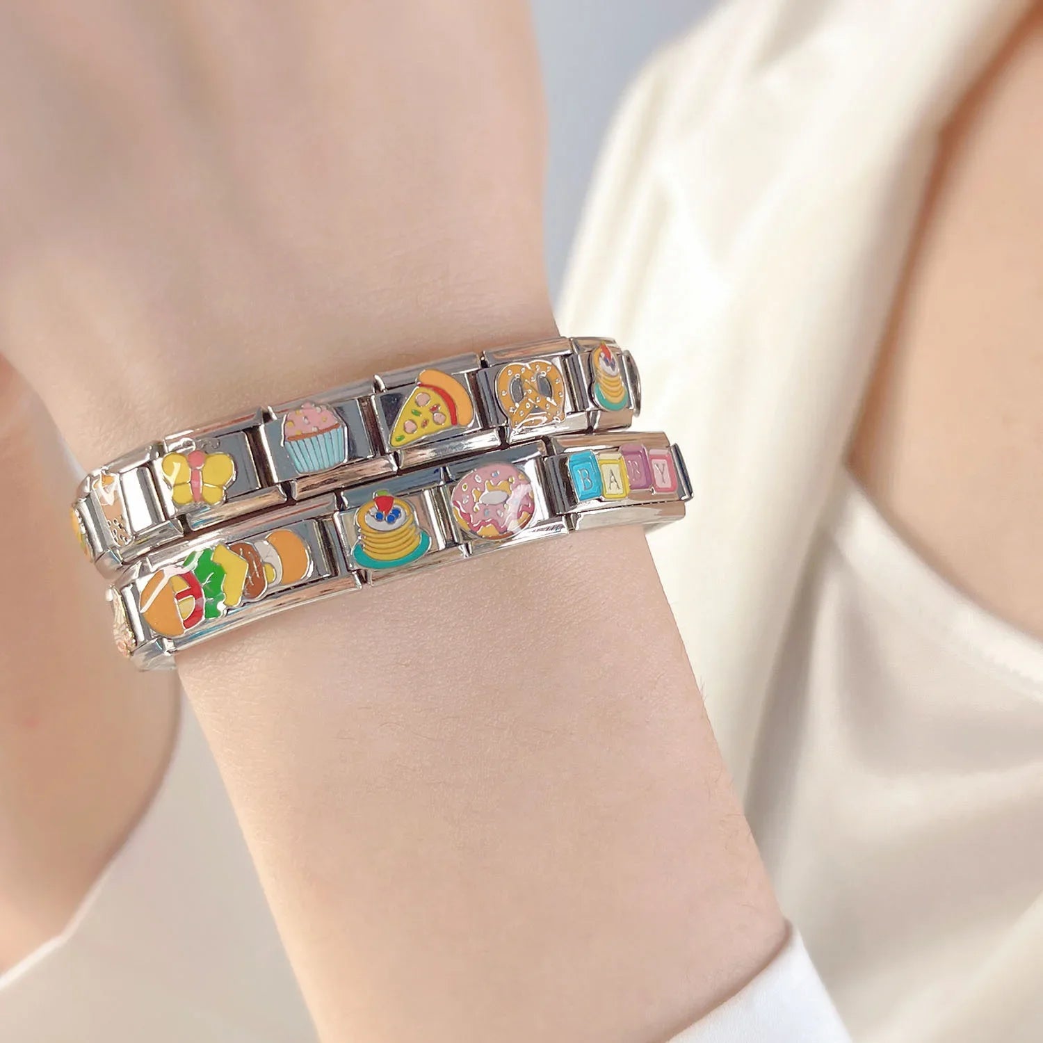 Food Charm Italian Bracelet