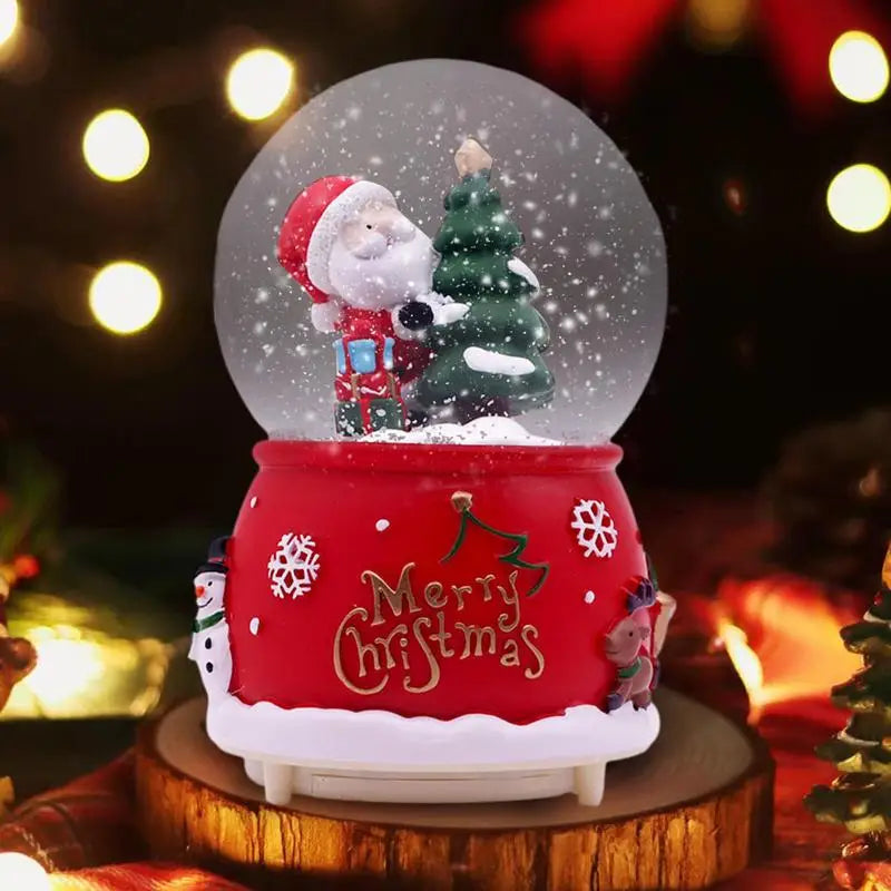 Santa LED Musical Christmas Snow Globe Model B / United States