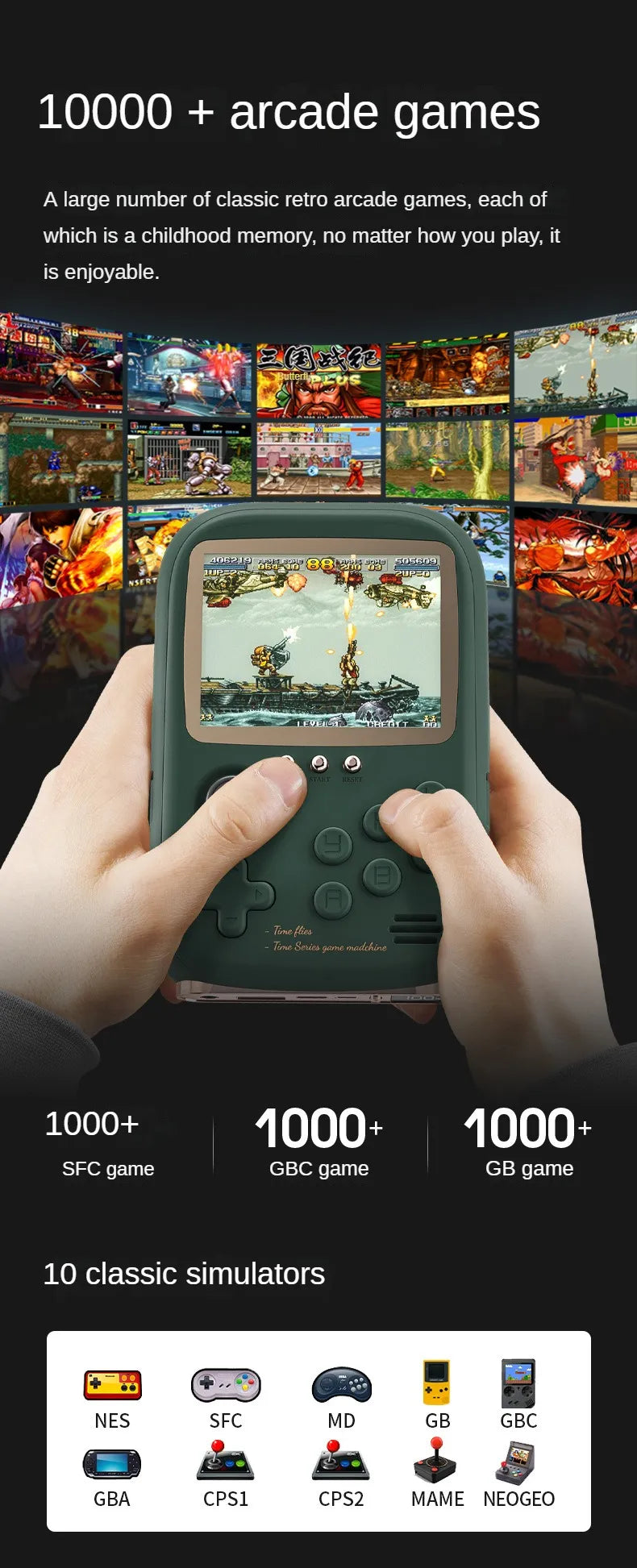 Game Power Bank Portable Retro handheld Game Console