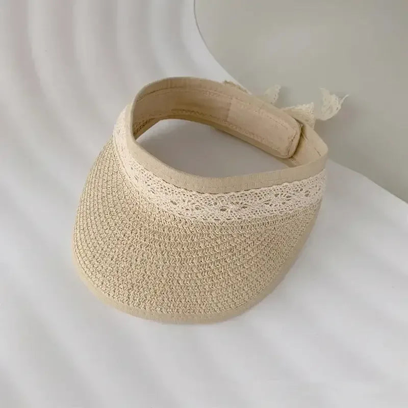 Summer Bowknot Hat Little Kakhi / 1-4 Year