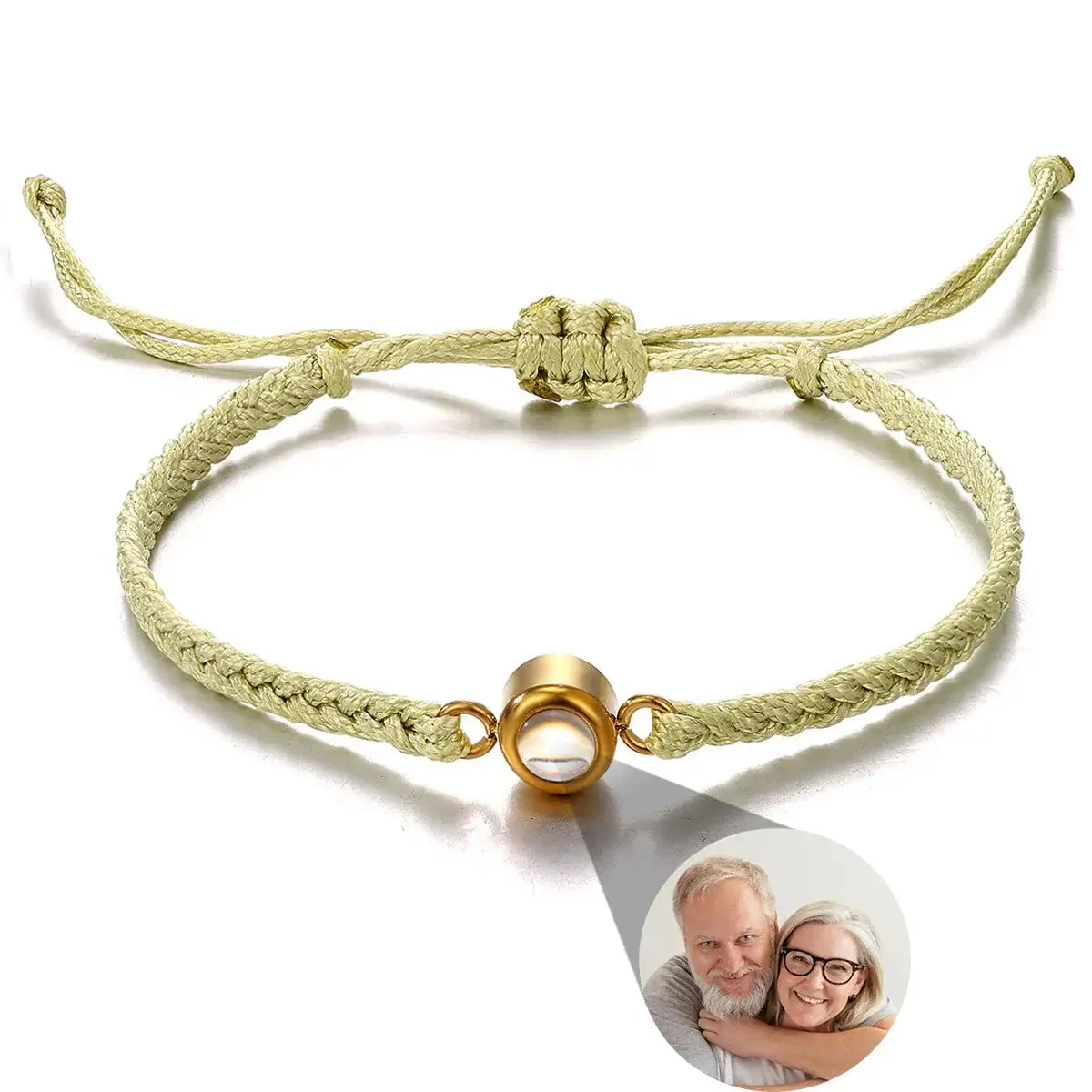 Shopminx Custom Bracelets with Picture inside Style 11 / Black Beads / United States