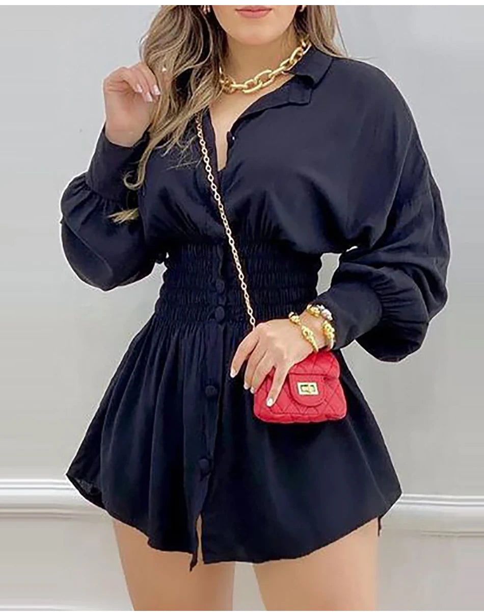 Sexy Long Sleeve Mini Dress