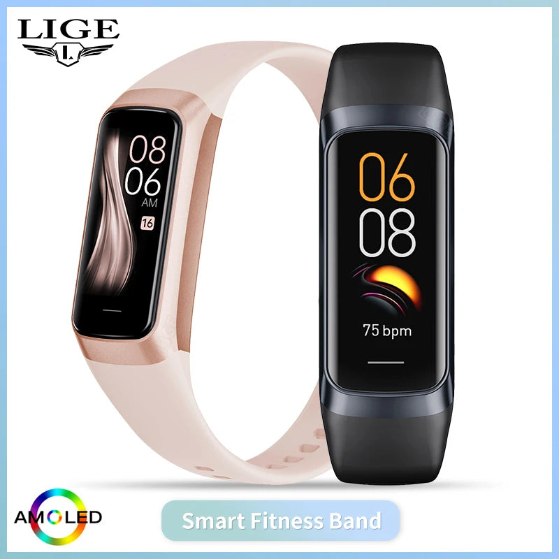 LIGE AMOLED Smart Watch & Fitness Tracker