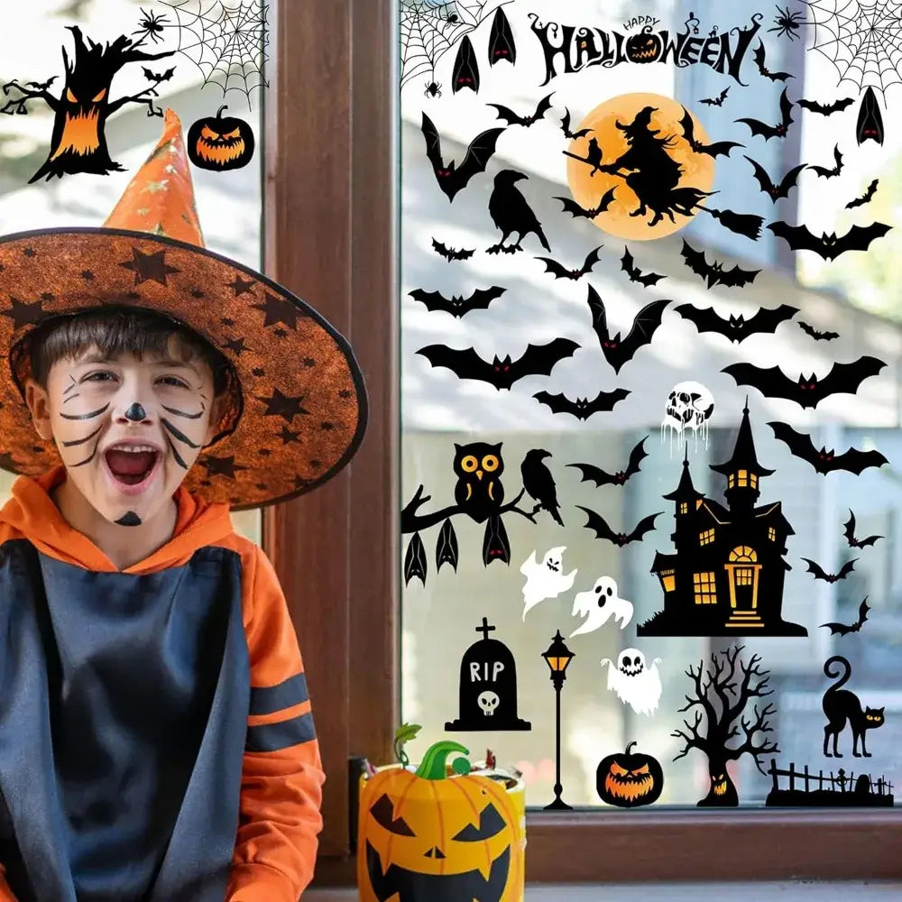 Halloween Window Clings Stickers Décor