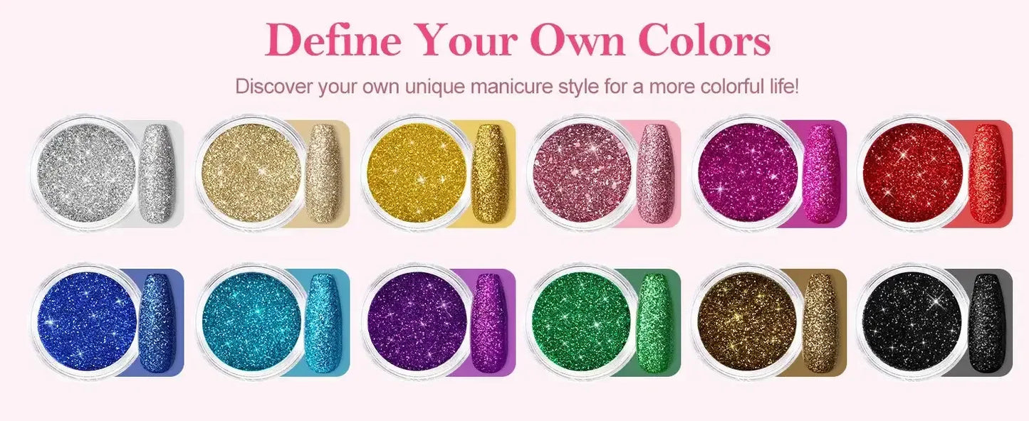 Acrylic Nail Kit with 36W UV LED Nail Lamp Base Top Coat Suitable for Nail Extension and Decoration Nail Tools Acrylic Kit / United States