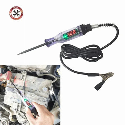 Universal Digital Display Car Truck Voltage Circuit Tester Circuit Tester Red
