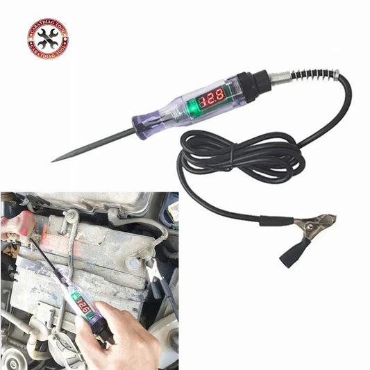 Universal Digital Display Car Truck Voltage Circuit Tester Circuit Tester Red