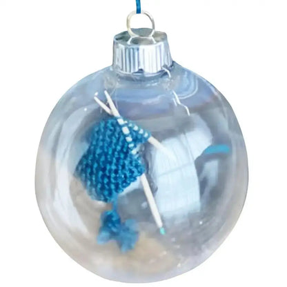 12CM Transparent Christmas Ball Ornaments A / United States / 12cm