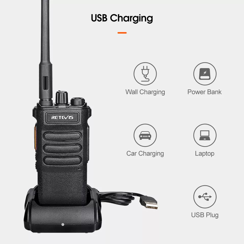 10W Retevis Walkie Talkie Long Range