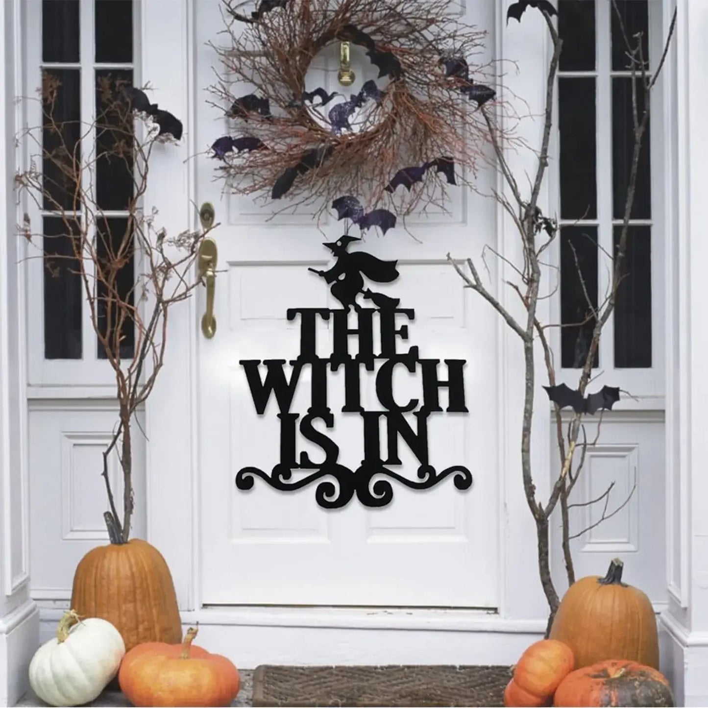 Halloween Door Hanging Wall Decoration Black / 1 / United States