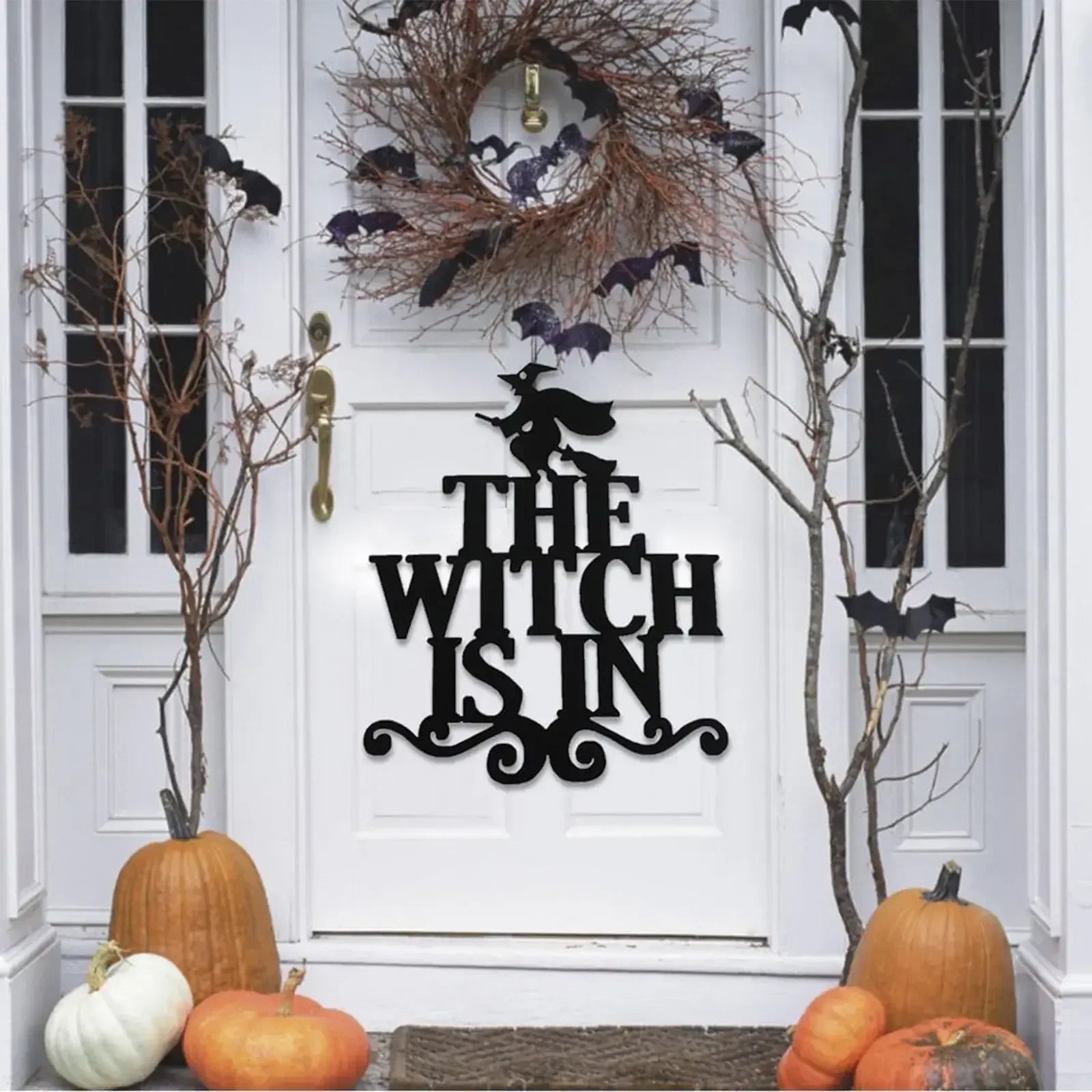 Halloween Door Hanging Wall Decoration Black / 1 / United States