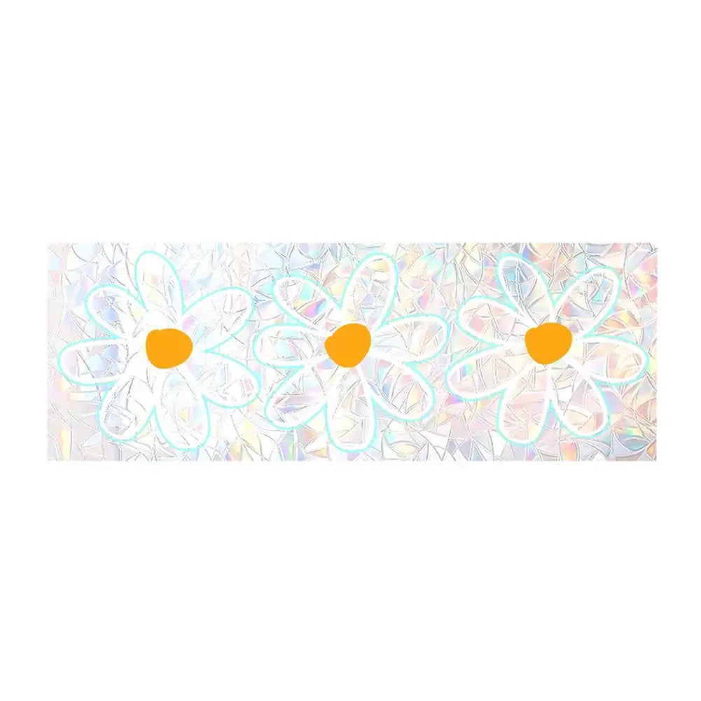 3D Static Cling Flower Glass Sticker (Opaque Window Film)