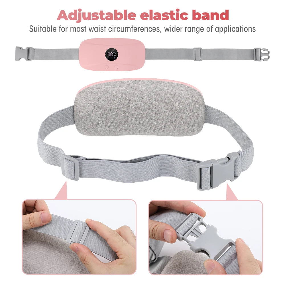 Electric Period Cramp Relief Massager with Heating Pad