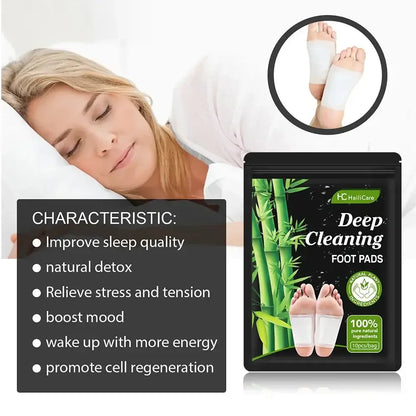 Foot Pads Detoxifying All-natural Bamboo Deep Cleansing black