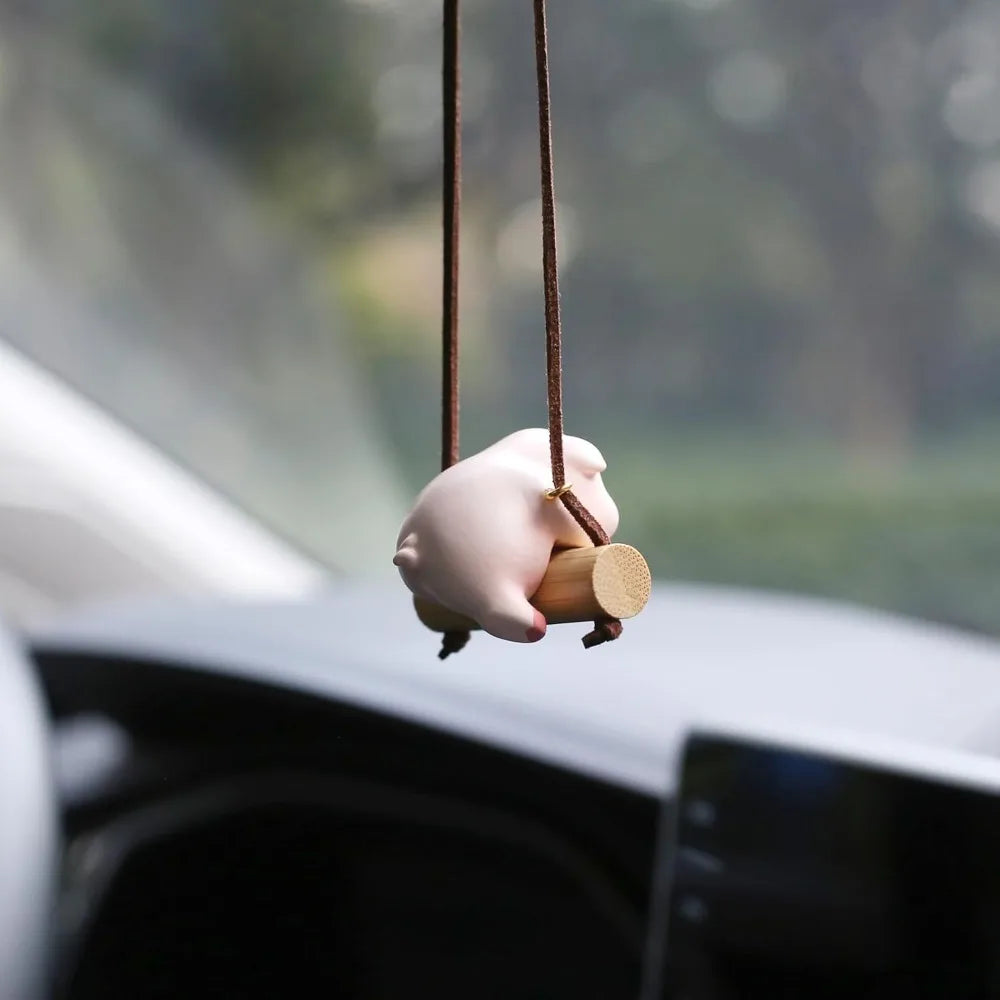Cute Pig Car Hanging Ornament