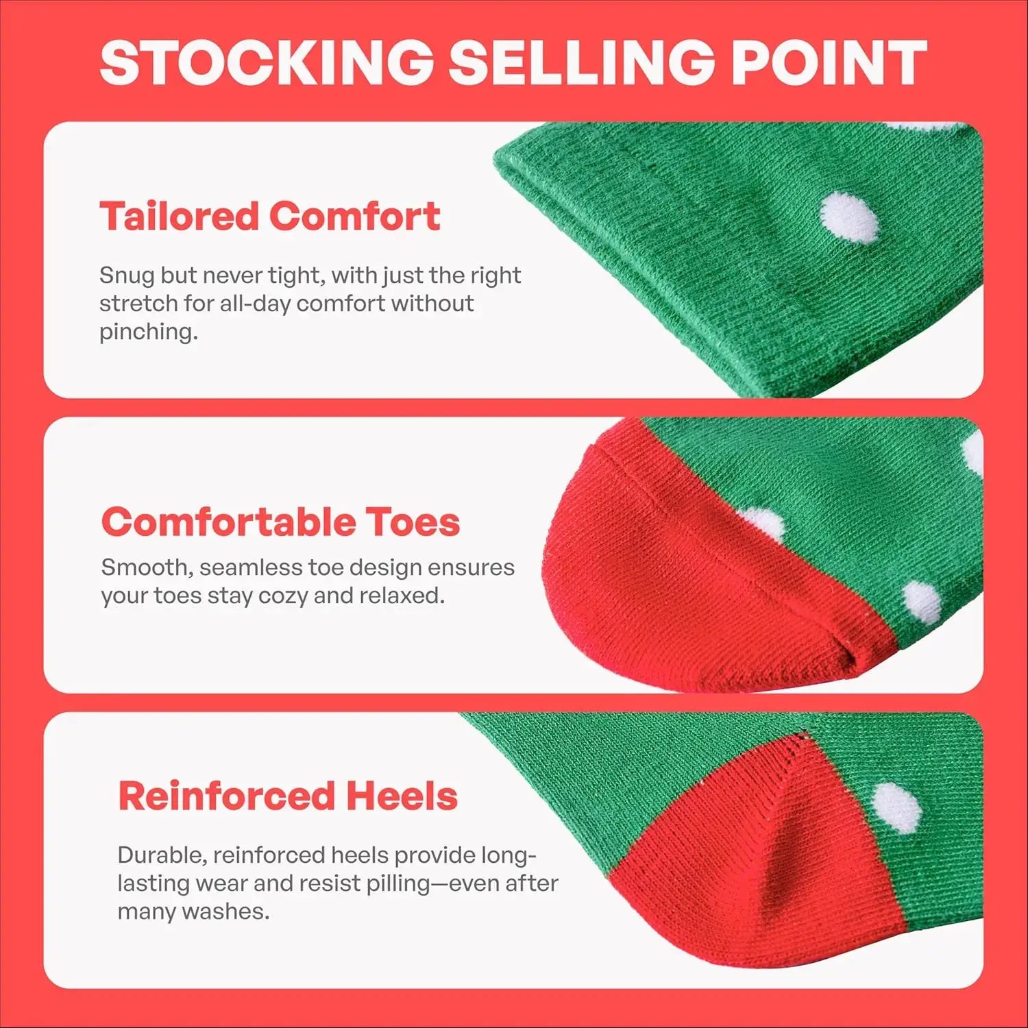 JOYFY 12 Pairs Christmas Crew Socks – Women’s Holiday Gift Set US 6-9 / United States / 12 Pairs