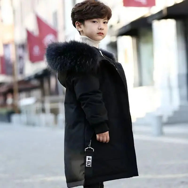 Winter Boys Thicken Long Jackets