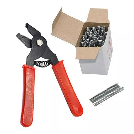 Hog Ring Pliers + Hog Rings M Nails Tools 1pcs
