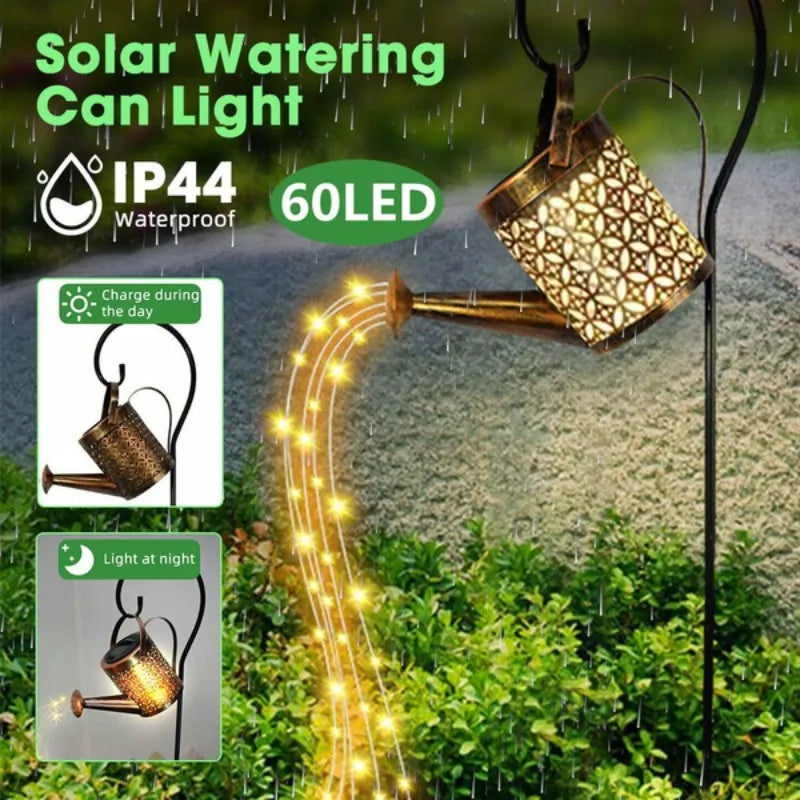 Solar Garden Lights Garden Decor  Waterproof Hanging Lantern