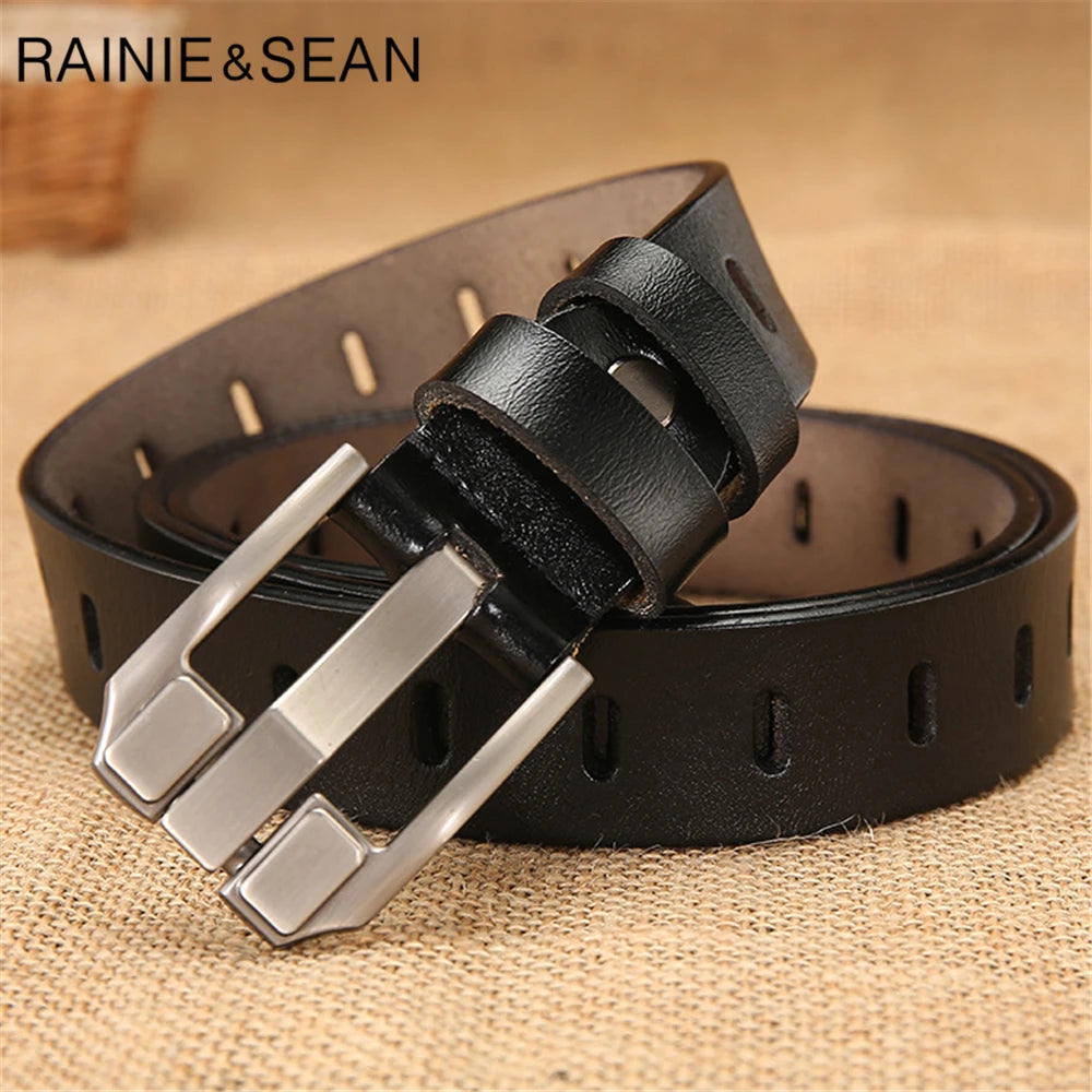 Leather Cowskin High Quality Solid Ladies Belt