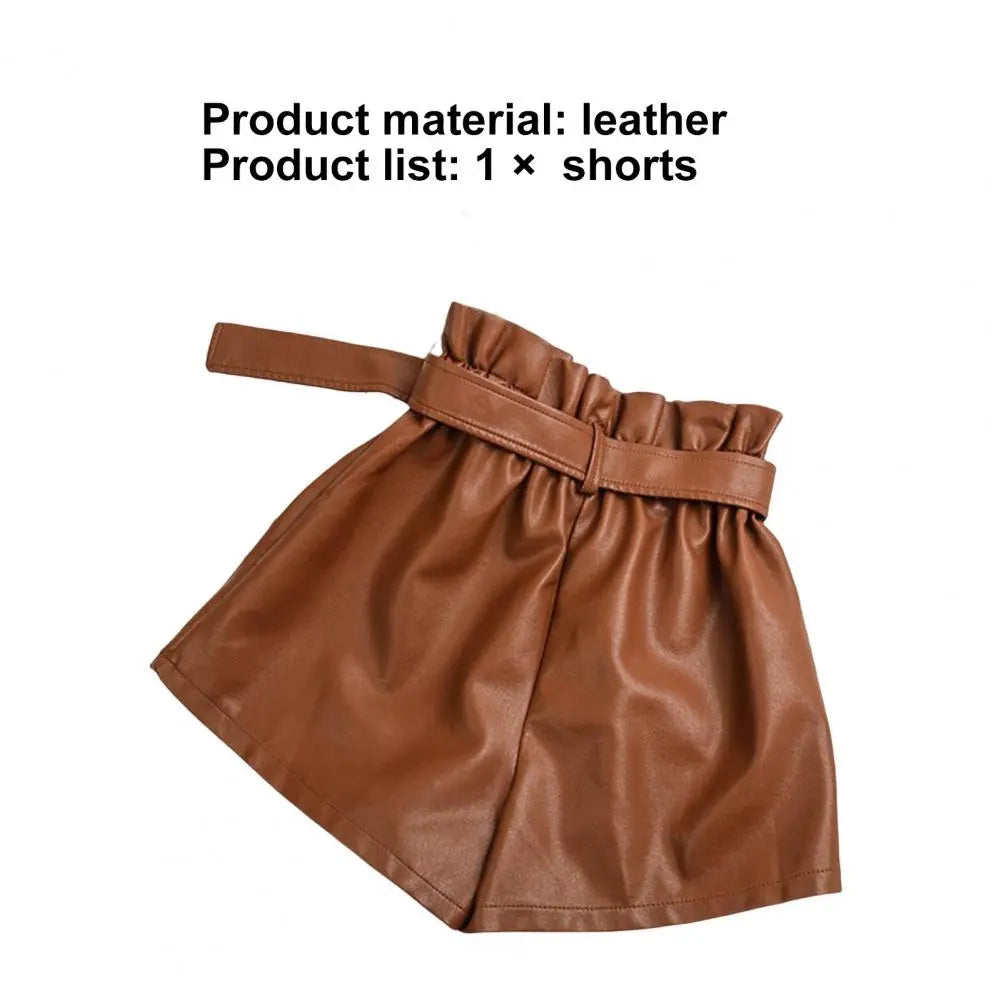 High Waist Shirring Wide Leg Summer  Shorts