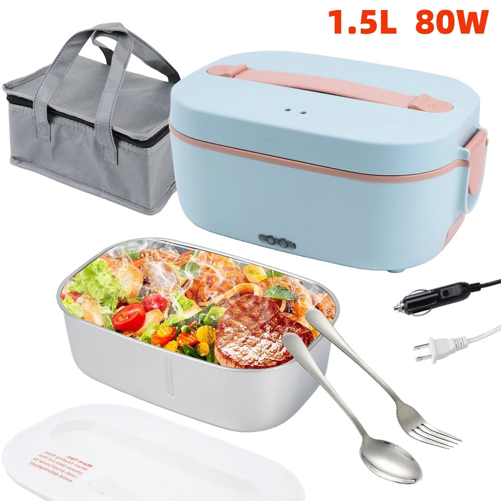 Portable Stainless Steel Liner Bento Lunchbox  Food Warmer