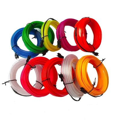 Neon LED Light Glow EL Wire String Strip Rope 1 to 5 / 1m