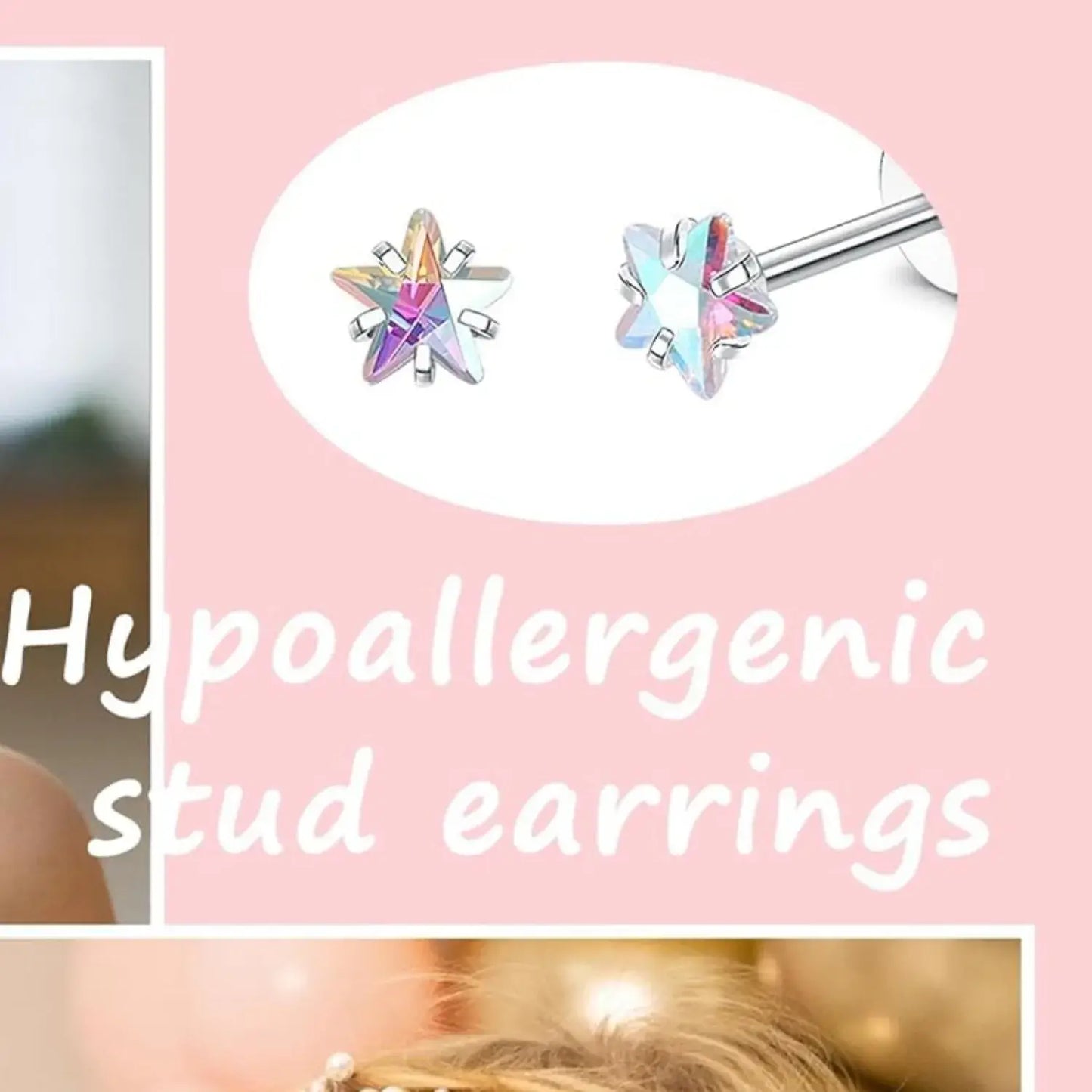 24-Pair Stainless Steel Screw Back Stud Earrings Set for Women & Girls