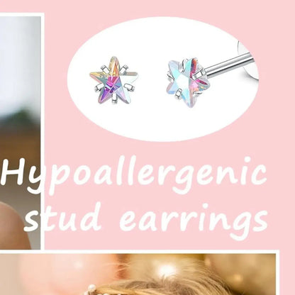 24-Pair Stainless Steel Screw Back Stud Earrings Set for Women & Girls