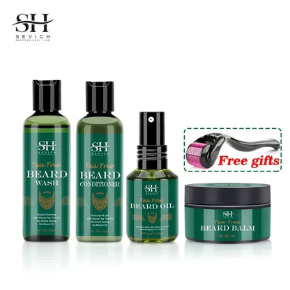 Beard Growth Kit For Men Nourishing Moisturizing Moustache Set of 4 pieces / United States