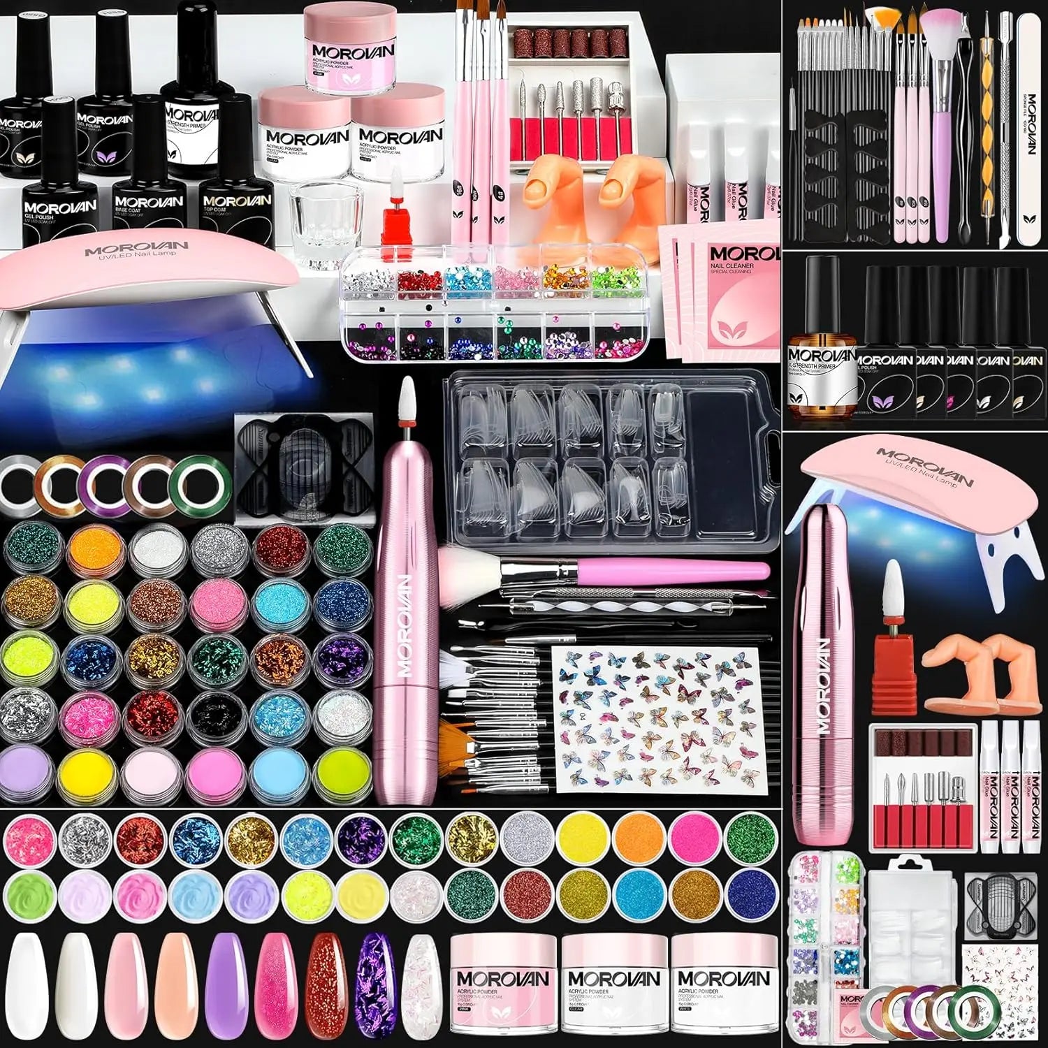 Morovan Beginner Acrylic Nail Set