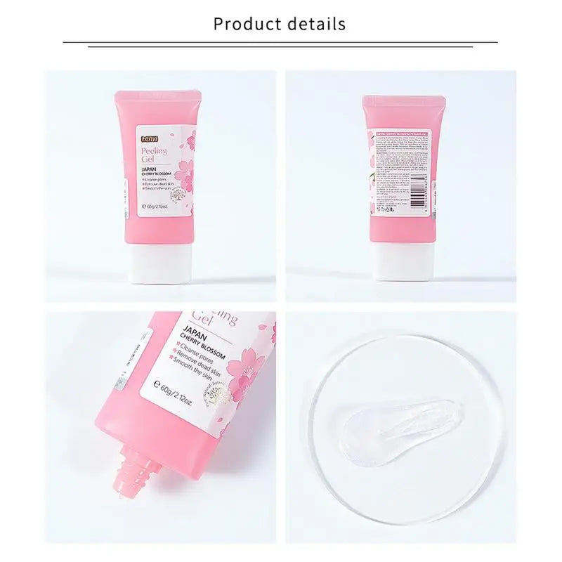 Face Gel Cherry Blossom Deep Cleansing Gel Facial Scrub Dead Skin Remover