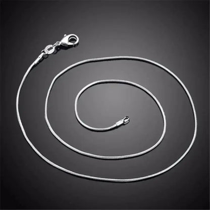 Sterling Silver Chain Fashion Necklace N130-JZ6m-S / 60cm
