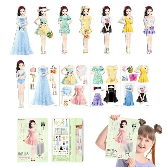 Magnetic Princess Paper Dolls – Creative Dress-Up Playset with Magnetic Outfits Princess Jeong Hee / United States