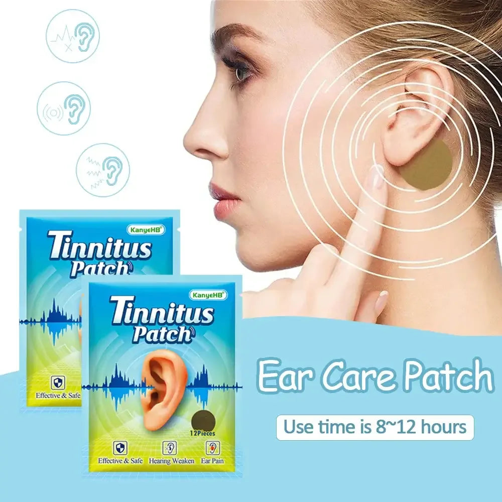 Ear Bead Patch Auriculotherapy Acupressure Tinnitus Relief Patch 12PCS