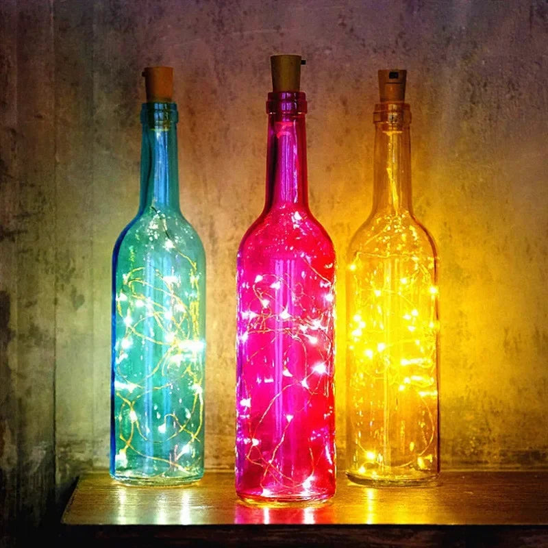 6PCS Battery LED Bottle Cork Fairy Lights for Holiday Decor