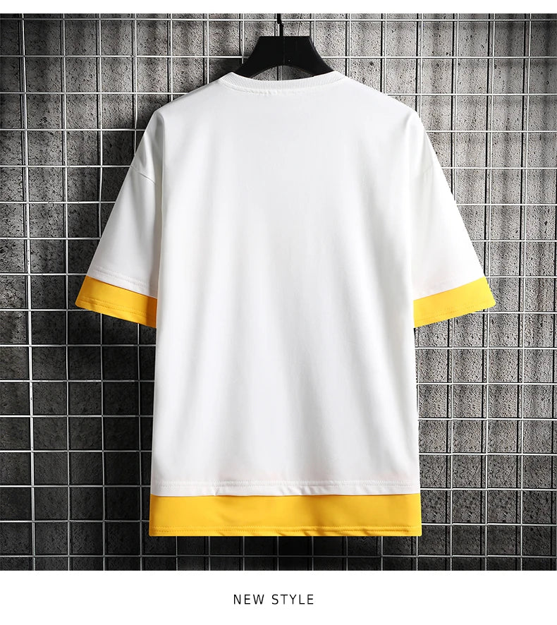 Men's T Shirt Korean Fashion Short Sleeve