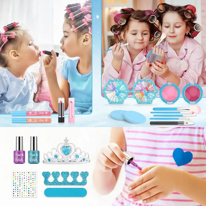 Frozen Princess Kids Makeup Kit – Washable Real Makeup Set for Girls United States