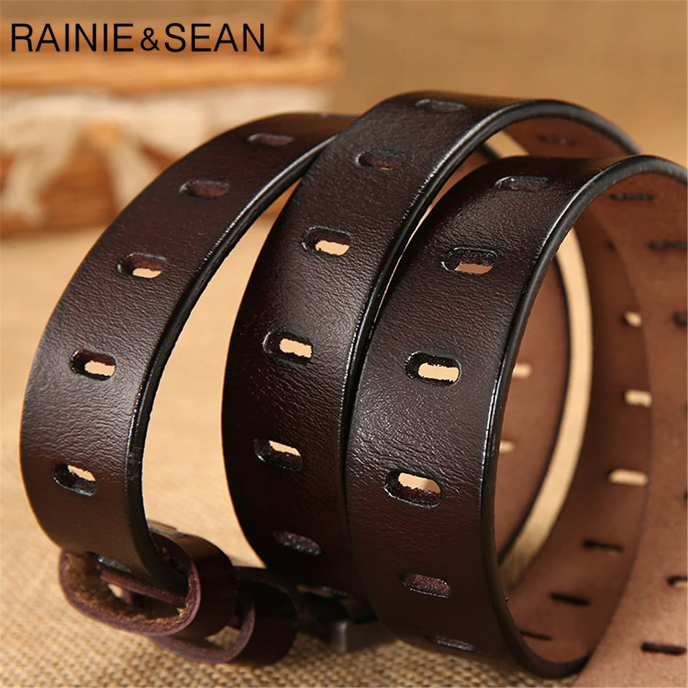 Leather Cowskin High Quality Solid Ladies Belt