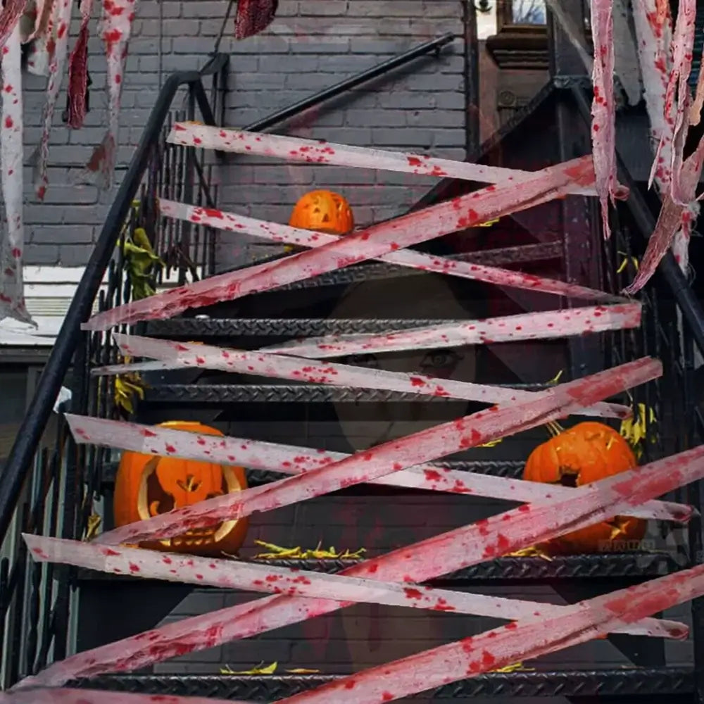 10M Artificial Blood Bandage Cloth Halloween Decoration