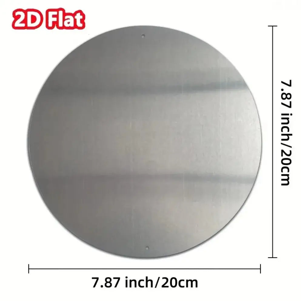 Santa Claus Sleigh Round Metal Wall Sign