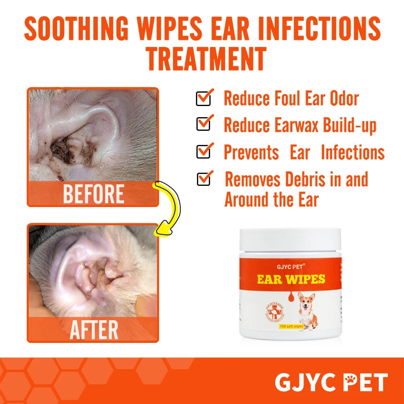 Pet Ear Wet Wipes